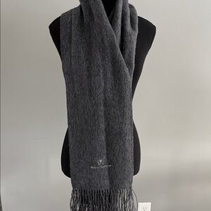 Luxurious Charcoal Scarf